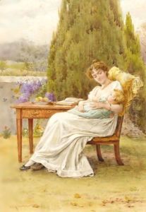Mother And Child by George Goodwin Kilburne