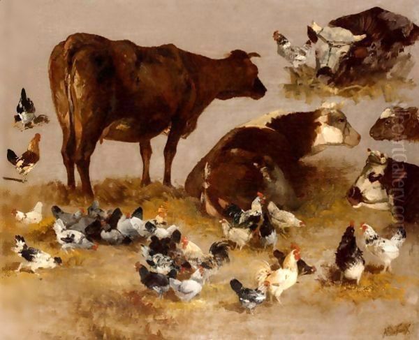 Study Of Cows And Chickens - view 1
