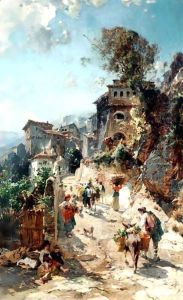 Italian Peasants On The Way To The Market