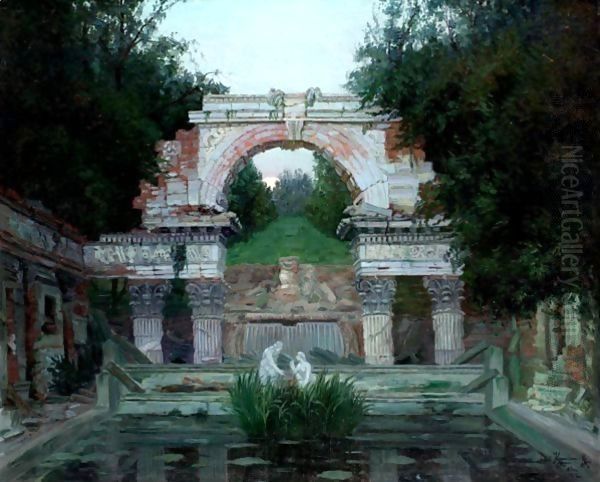 The Roman Ruin In Schonbrunn, Vienna - view 1
