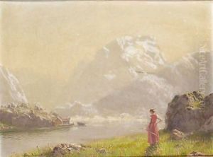 A Sunny Day, Sogne Fjord, Norway by Hans Dahl