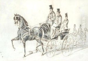 La Caleche by Constantin Guys