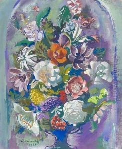 Flowers In A Vase by Alexander Evgenievich Yakovlev