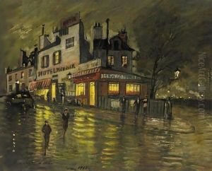 By The Station by Konstantin Alexeievitch Korovin