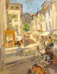 Nice by Konstantin Alexeievitch Korovin