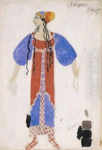 Costume Design For The Shepherdesses In Daphnis And Chloe