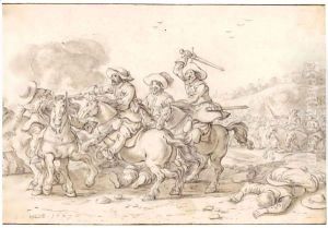 Cavalry Battle by Esaias Van De Velde