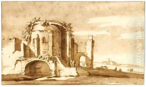 A Roman Ruin by Jacob Van Der Ulft