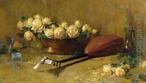 Still Life With Roses And Mandolin