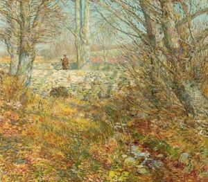 The Stone Bridge, Old Lyme by Childe Hassam