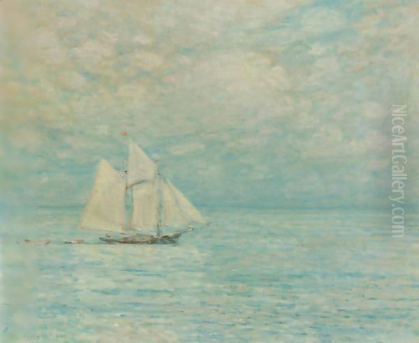 Sailing On Calm Seas, Gloucester Harbor - view 1