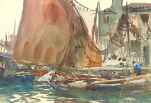 Drying Sails by John Singer Sargent
