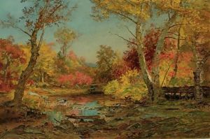 Wawayanda River In Warwick by Jasper Francis Cropsey