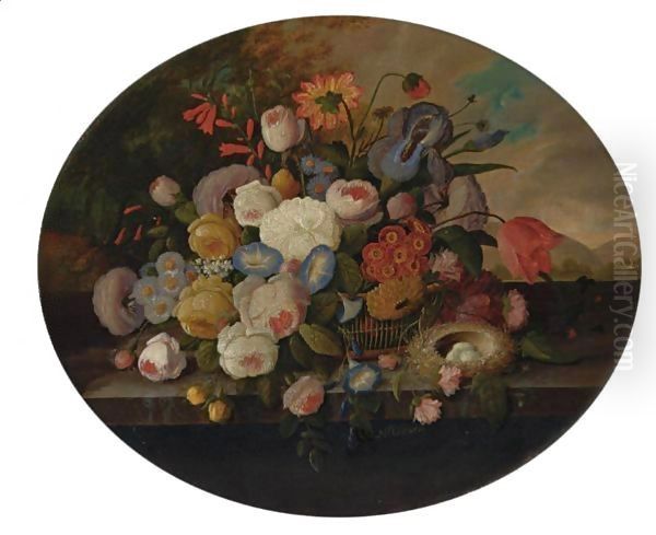 Flowers In A Landscape - view 1