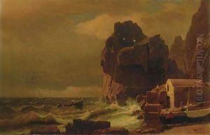 Rocky Coast, Capri by William Stanley Haseltine
