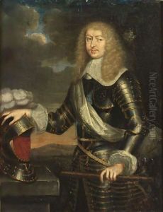 A Portrait Of Francois Emmanuel De Bonne De Crequy, Duke Of Lesdignieres, Marshall Of France (1624-1684), Standing Three-Quarter Length, Wearing Armour