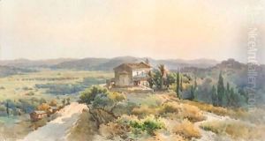 A Church In An Extensive Landscape A Church In An Extensive Landscape
