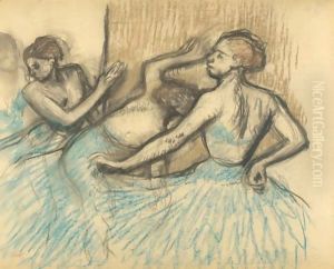 Groupe De Danseuses by Edgar Degas