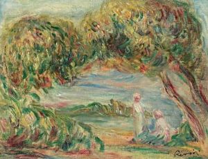 Deux Femmes Dans Un Paysage by Pierre Auguste Renoir