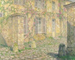 La Maison Aux Roses by Henri Eugene Augustin Le Sidaner