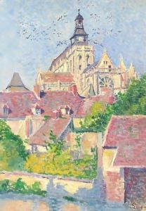 La Cathedrale De Gisors, Vue Du Fosse Aux Tanneurs