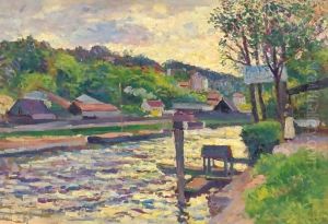 Guinguette Au Bord De L'Eau by Maximilien Luce