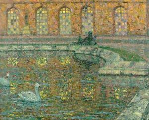 Les Reflets, Fenetres Du Palais, Versailles by Henri Eugene Augustin Le Sidaner