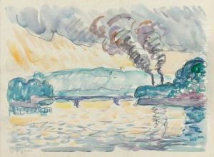 Bord De Seine by Paul Signac