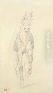 Cheval De Selle by Edgar Degas