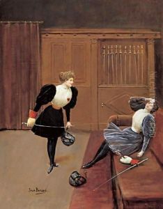 Les Escrimeuses by Jean-Georges Beraud