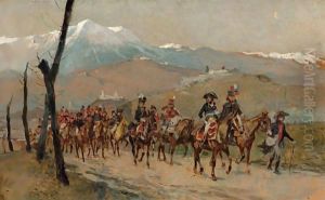 Bonaparte, Armee D'Italie, Traversee Des Alpes by Jean-Louis-Ernest Meissonier