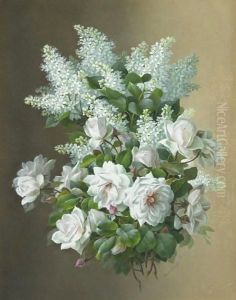 Lilacs And Roses by Raoul Maucherat de Longpre