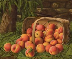 Basket Of Peaches by Levi Wells Prentice
