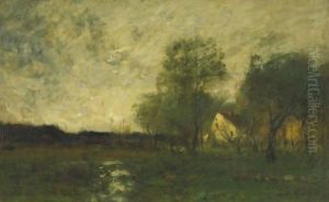House On A Knoll by John Francis Murphy