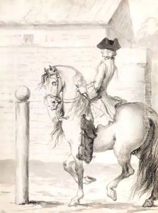 A Gentleman On A Horse By A Training Post A Gentleman On A Horse By A Training Post