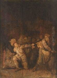 A Fight In A Tavern by Jan Miense Molenaer