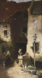 A Streetscene by Jan De Jong