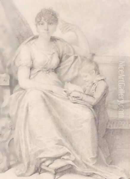 Portrait Of Mrs Woodforde And Her Son - view 1