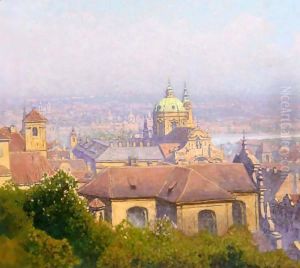 View Of Prague by Heinrich Tomec
