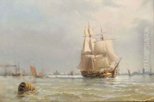 Shipping Off Copenhagen by Anton Melbye