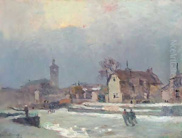 Les Patineurs Sur Le Canal De La Villette - view 1