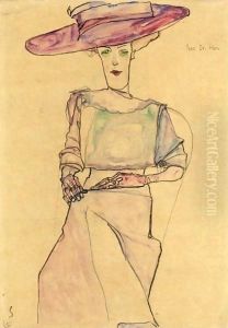 Portrait Of Frau Dr. Horak by Egon Schiele