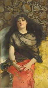 The Tambourin Girl by Gaetano de Martini