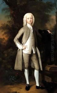 Portrait Of A Boy With His Dog