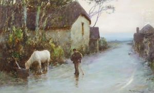 A Lane In Devon by John White