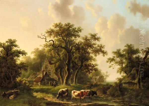 Cows Watering - view 1