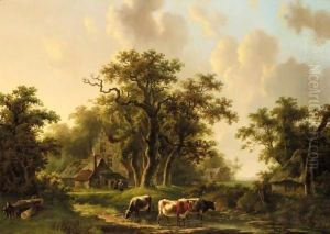 Cows Watering by Willem De Klerk
