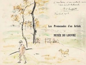 Les Promenades D'Un Artist Au Musee Du Louvre by Jean-Francois Raffaelli