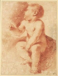 Study For The Christ Child, Seated And Looking To The Left