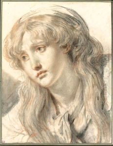 Head Of A Girl by Jean Baptiste Greuze